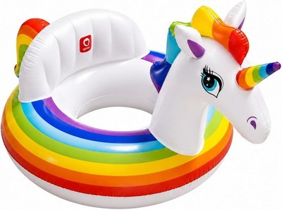 Aufblasbarer Einhorn Pool Schwimmer - für Erwachsene & Kinder - klein