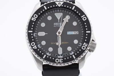 EXC+5】 SEIKO 7S26-0020 SKX007 Black Boy Divers Automatic Working