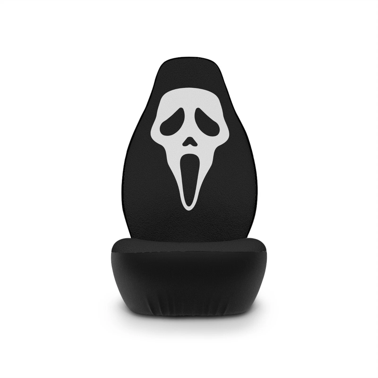 Ghost Face Front Seat Covers - Set of Two - Goth Car Accessories - Gothic Auto