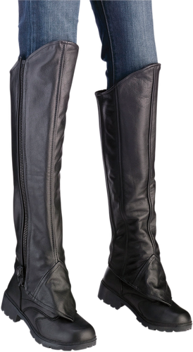 Z1R Women's Half Chaps - Black - 2XL/3XL