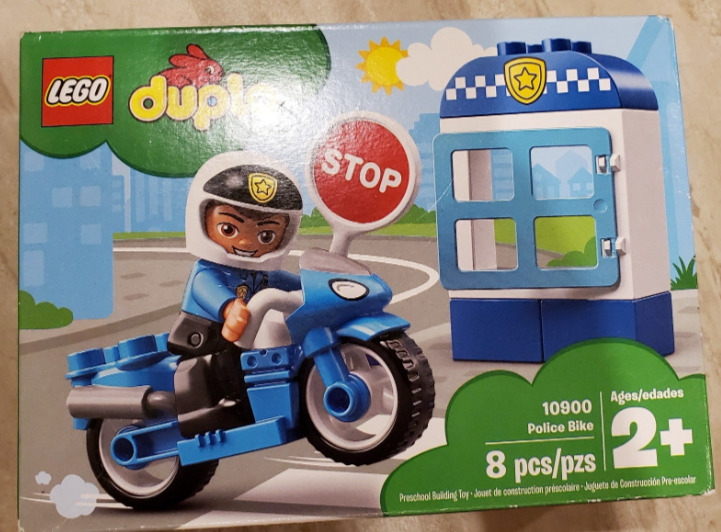LEGO DUPLO: Police Bike (10900) Building Kit 8 pcs Retired Set