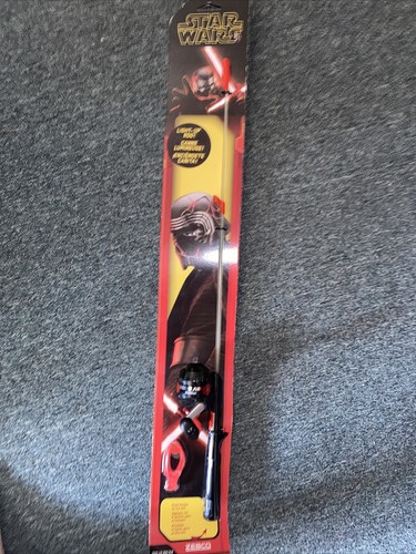 STAR WARS ZEBCO Fishing Pole NEW IN BOX Light Up Rod KYLO REN RISE OF SKYWALKER - Picture 2 of 6