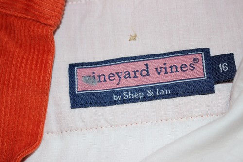VINEYARD VINES Size 16 Boy's Pant Corduroy CLASSIC FIT Mid Wale CLUB NEW - Picture 5 of 6