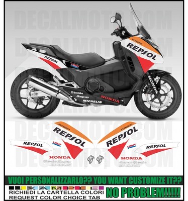 Aufkleber Integra 750 R Repsol Set Kompatibel
