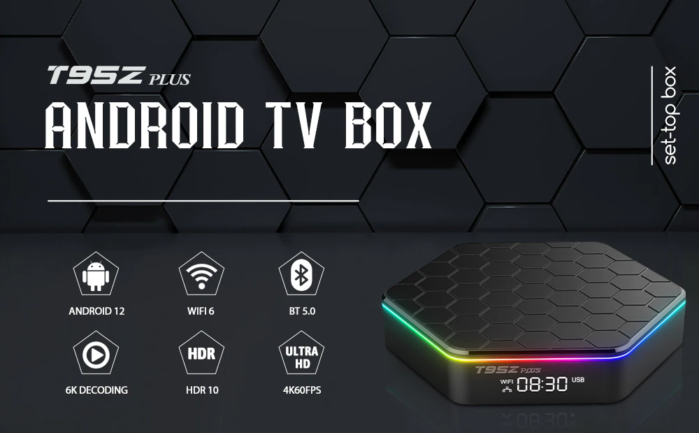 Upgraded 2026 T95Z Plus Smart Android 12 TV Box Quad Core 6K 4K HD