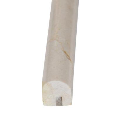 Cream Marfil  3/4'' X 12'' Pencil Liner Trim Marble Polished Pencil Molding Tile