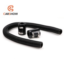 Universal 36 Stainless Steel Radiator Flexible Coolant Water Hose W Caps Kit