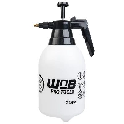 AUTOCHOICE 2L Garden Hand Pump Sprayer – Portable Pressure Spray Bottle Water Weed Chemical