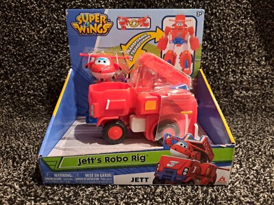 Super Wings Jett 7'' Superwings Robot Suit and 2  Transforming Jet & Fire Truck