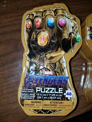 Avengers Infinity gauntlet puzzle with Gem 48 piece free Priority shipping 