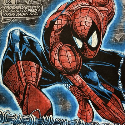 Camiseta De Manga Enrollada Marvel Avengers Spiderman Para Mujer - Algodón 100% Orgánico