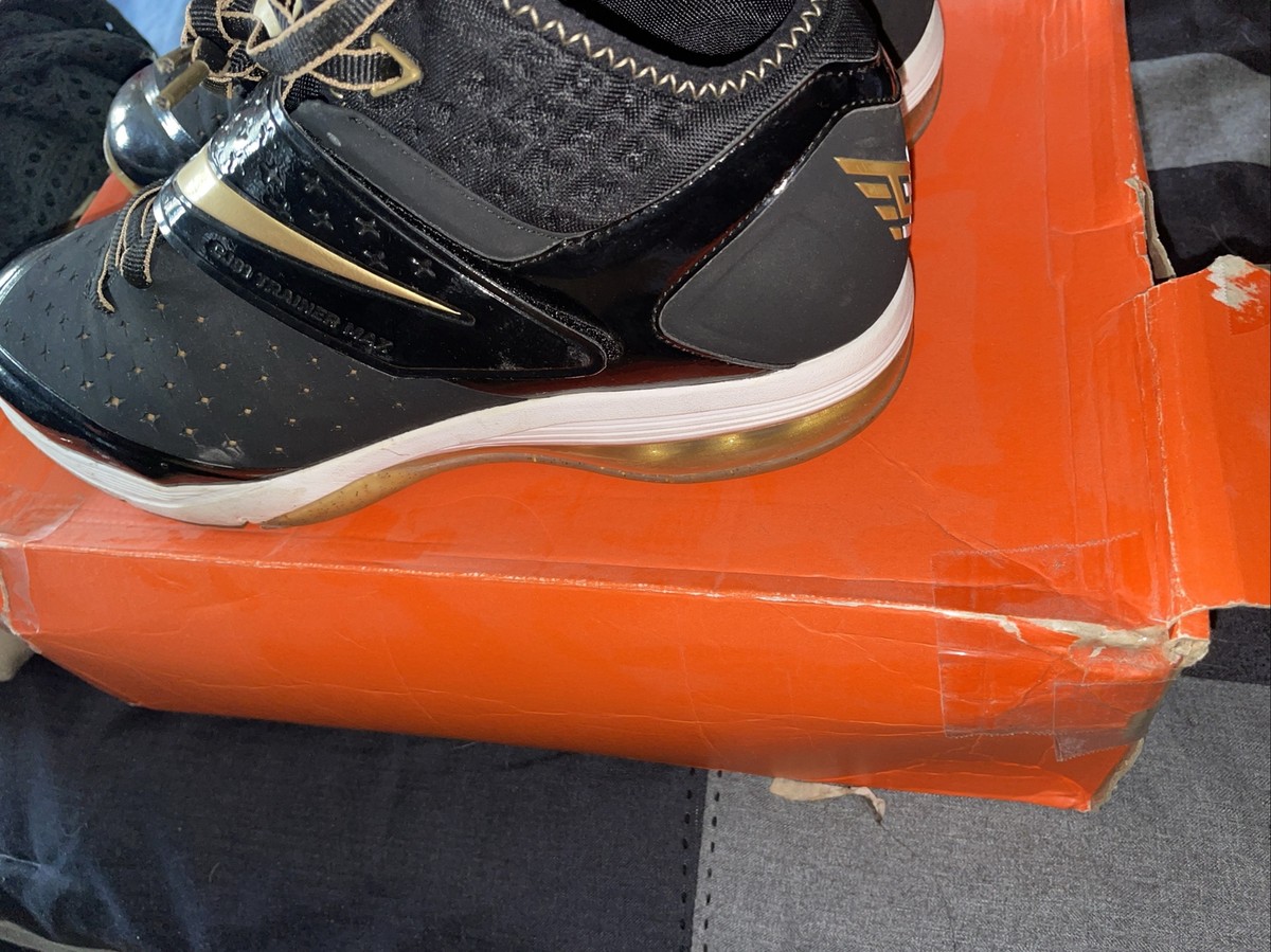 NIKE CJ81 Trainer Max Sneakers Size 10.5 Deep Black & Metallic Gold Pre-owned Nike CJ81 Sneakers for Men | eBay main image 2