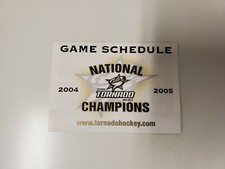 RS20 Texas Tornado 2004/05 Minor Hockey Pocket Schedule - Dr. Pepper