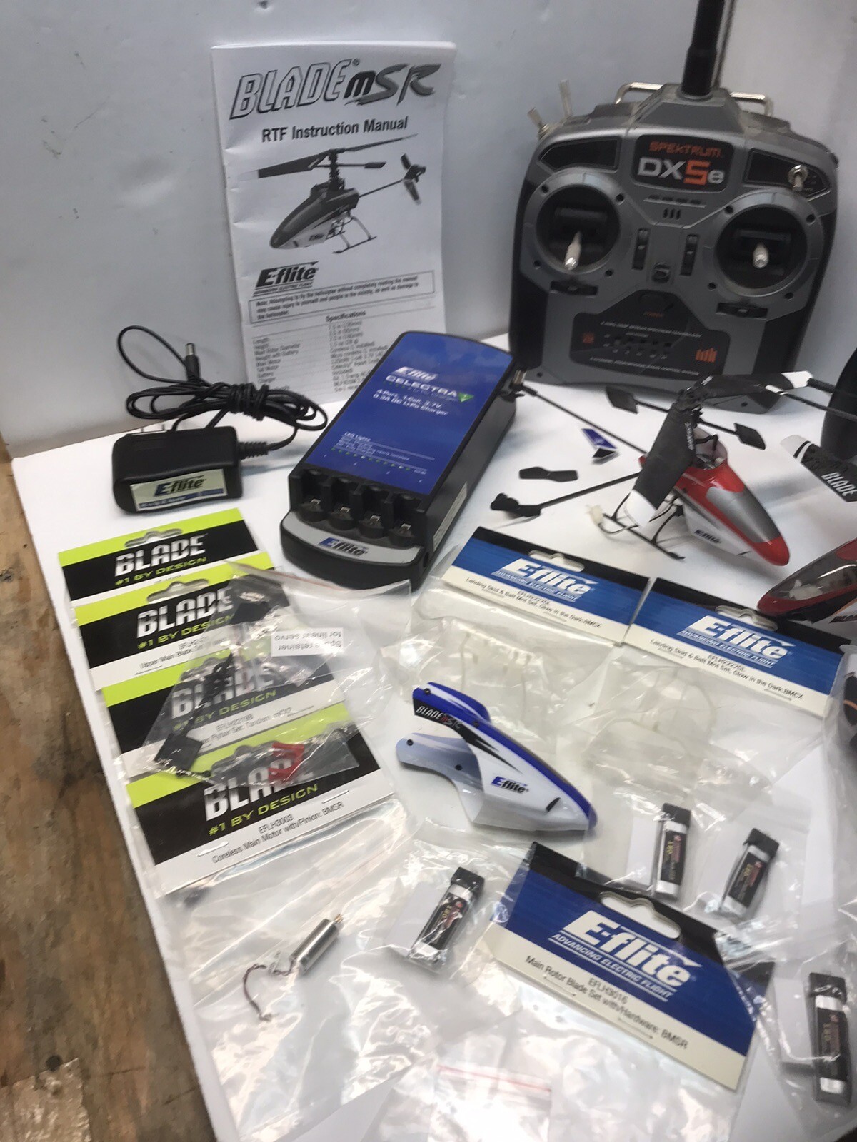 Eflite Blade MSR MCX2 Remote Control Helicopter + Parts RC Lot