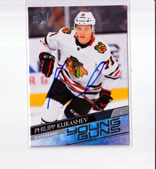 PHILIPP KURASHEV autographed '20/21 CHICAGO BLACKHAWKS 