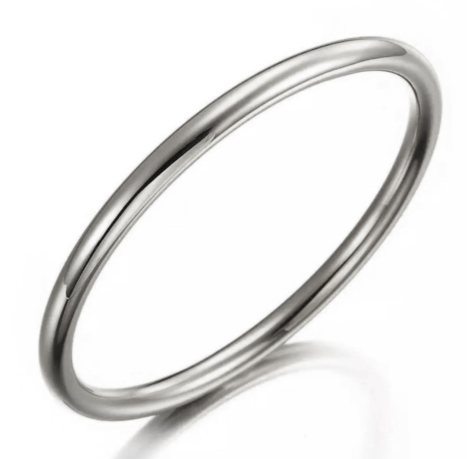 Sterling Silver Filled Bangle Bracelet for Women and Kids-image