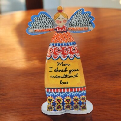 Mom Angel Figurine with Arms Out - Heartwarming Gift for Mothers & Collectors