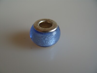 Glasperle original Muranoglas Silber 925 Unikat Schmuck Handarbeit handgefertigt