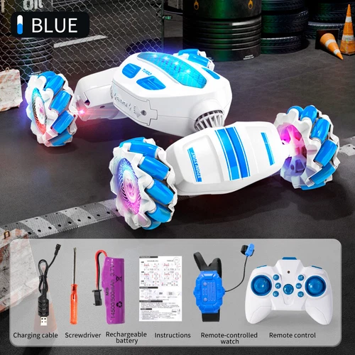 4WD 2.4GHz Gesture Sensing Twist RC Stunt Car Remote Control Off-Road Toy Gifts - Picture 19 of 19