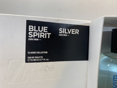  Zara - MAN SILVER EDT 80 ML (2.71 FL. OZ) MAN BLUE SPIRIT EDT  80 ML (2.71 FL. OZ). EAU DE TOILETTE SET OF TWO - Men's Cologne / Fragrance  : Beauty & Personal Care