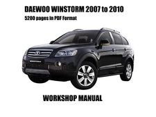 DAEWOO WINSTORM 2007 to 2010 WORKSHOP MANUAL - PDF Files