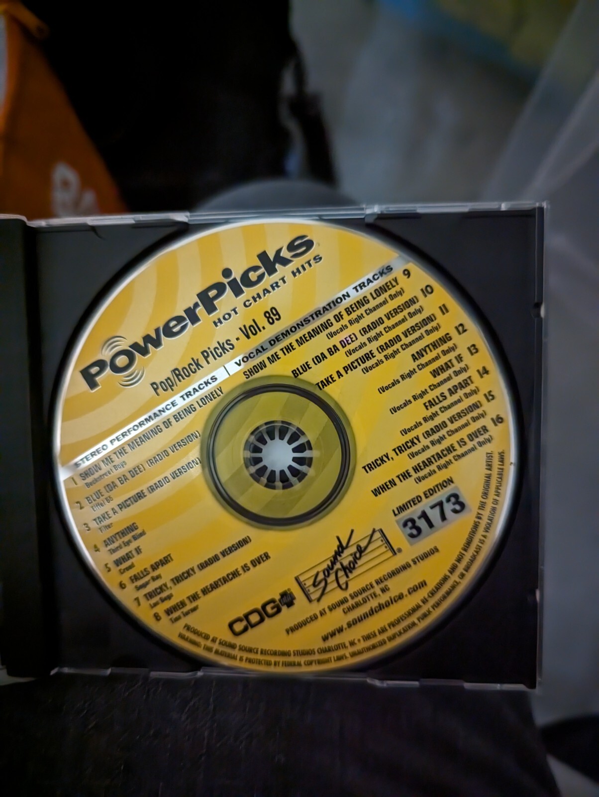 Sound Choice Karaoke Power Picks Limited Edition SC3173 Pop/Rock Vol