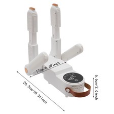 Electric Boot and Shoe Dryer with Timer, 150W, 360 Drying, White