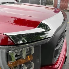 Chrome Hood Deflector Bug Shield Guard For 21-25 Ford F150