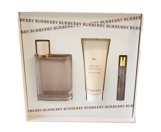 her burberry perfume set