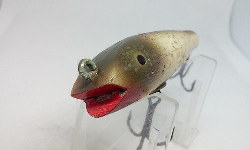 Vtg Creek Chub Midget DARTER Silver Flash 3" Wood Topwater/Surface Fishing Lure - Picture 2 of 8