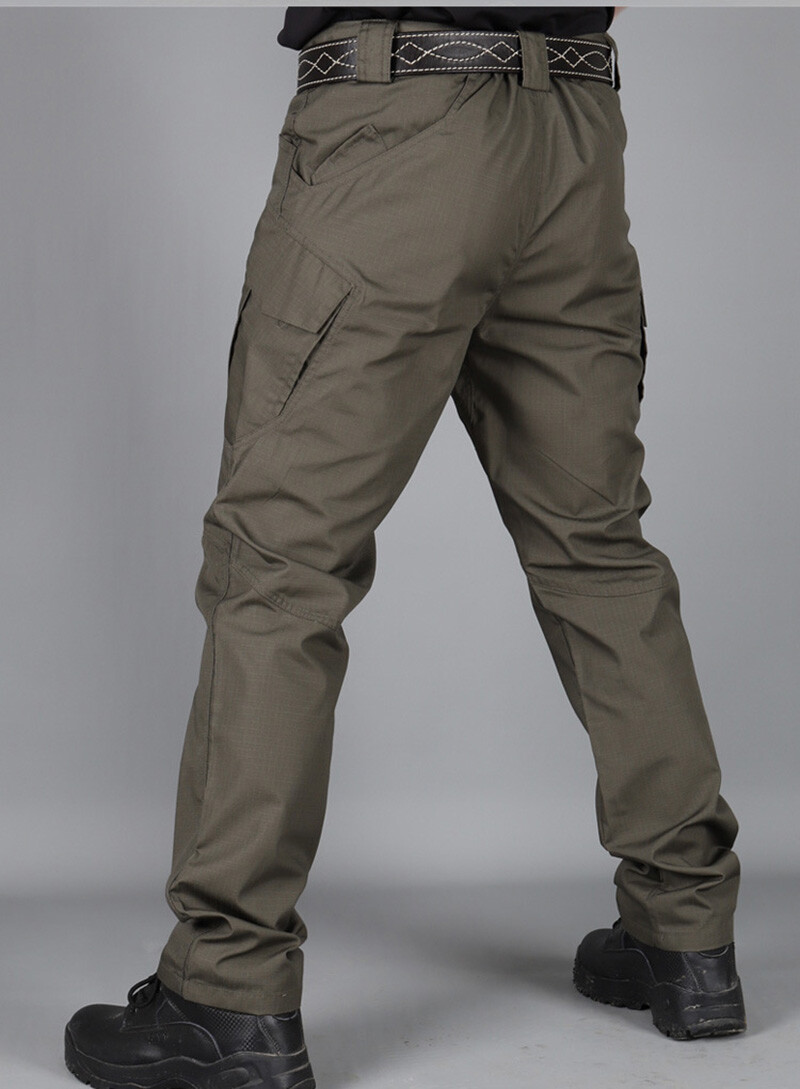 Men's Cargo Work Pants IX9 Tactical Waterproof Outdoor Hiking Combat Trousers