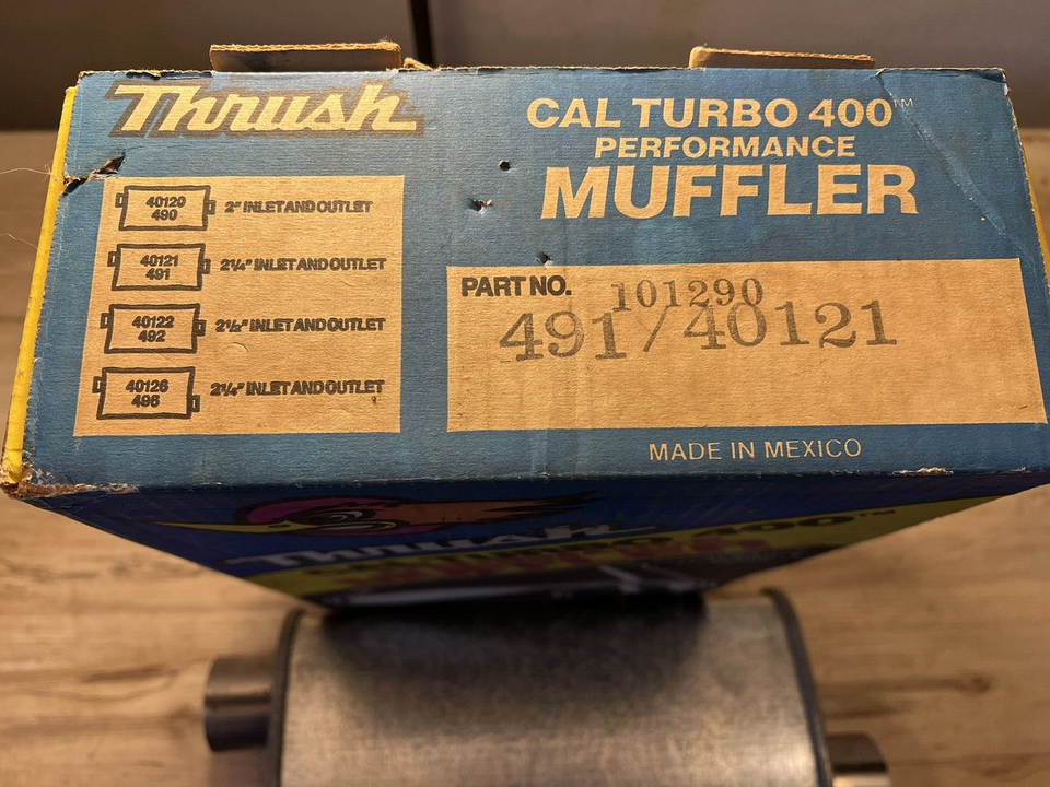 Vintage Thrush California Turbo muffler 2.25 inlet/outlet 40121 eBay
