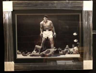 Muhammad Ali knocking out Sonny Liston Black Frame dbl. Black Mat 27 1/ ...