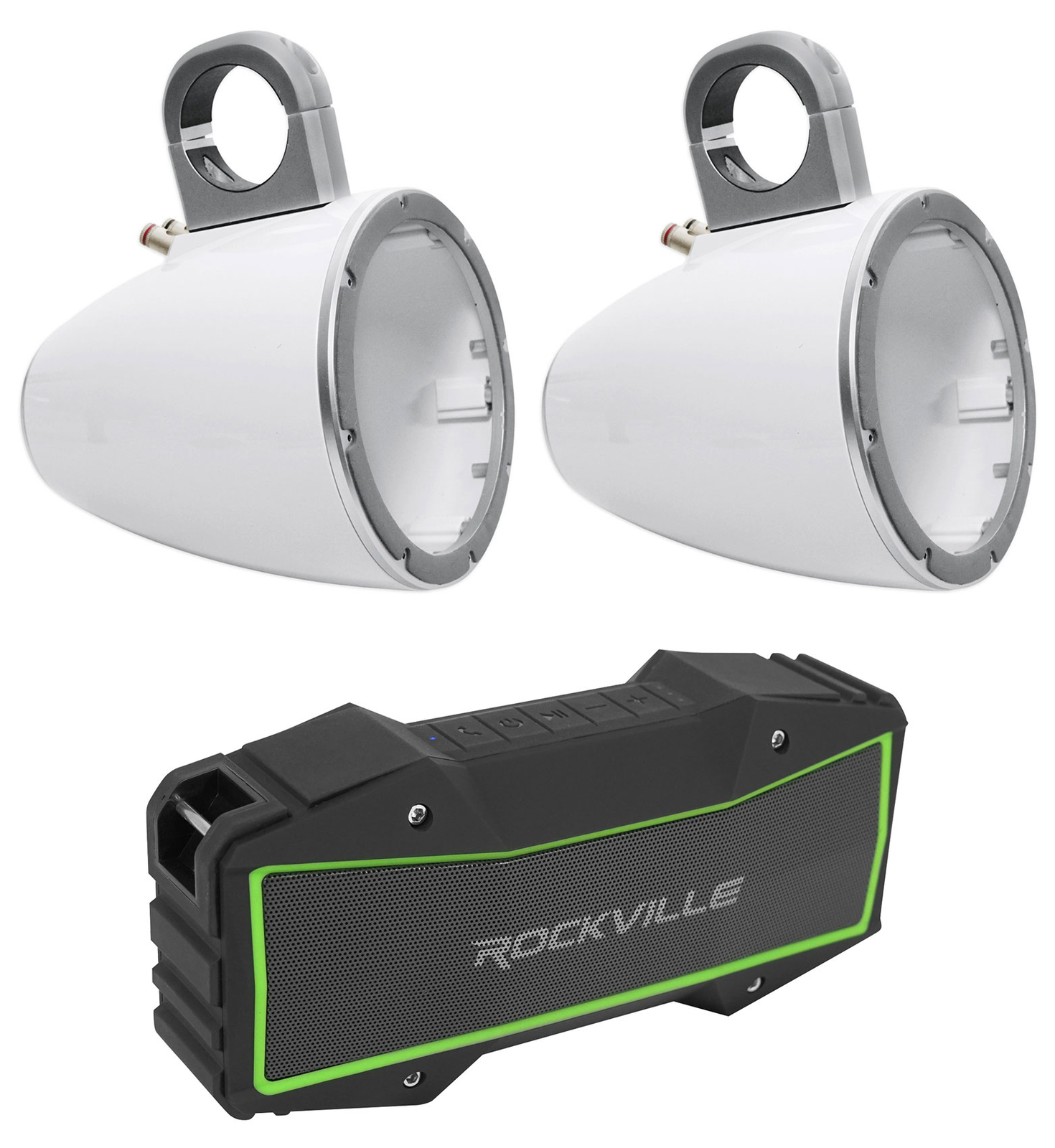 Kicker KMTESW 665 Marine Wakeboard Tower EnclosuresFree Bluetooth Speaker