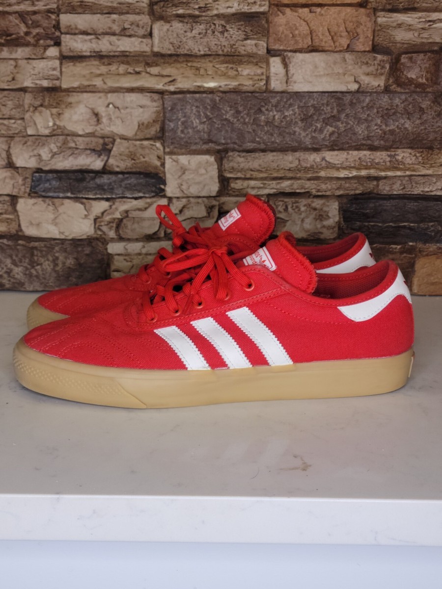 Adidas Sambarose Men\'s Gum Sole 11 Red White Canvas Athletic Skate Shoes adidas Originals Samba OG Preschool Boys main image 3