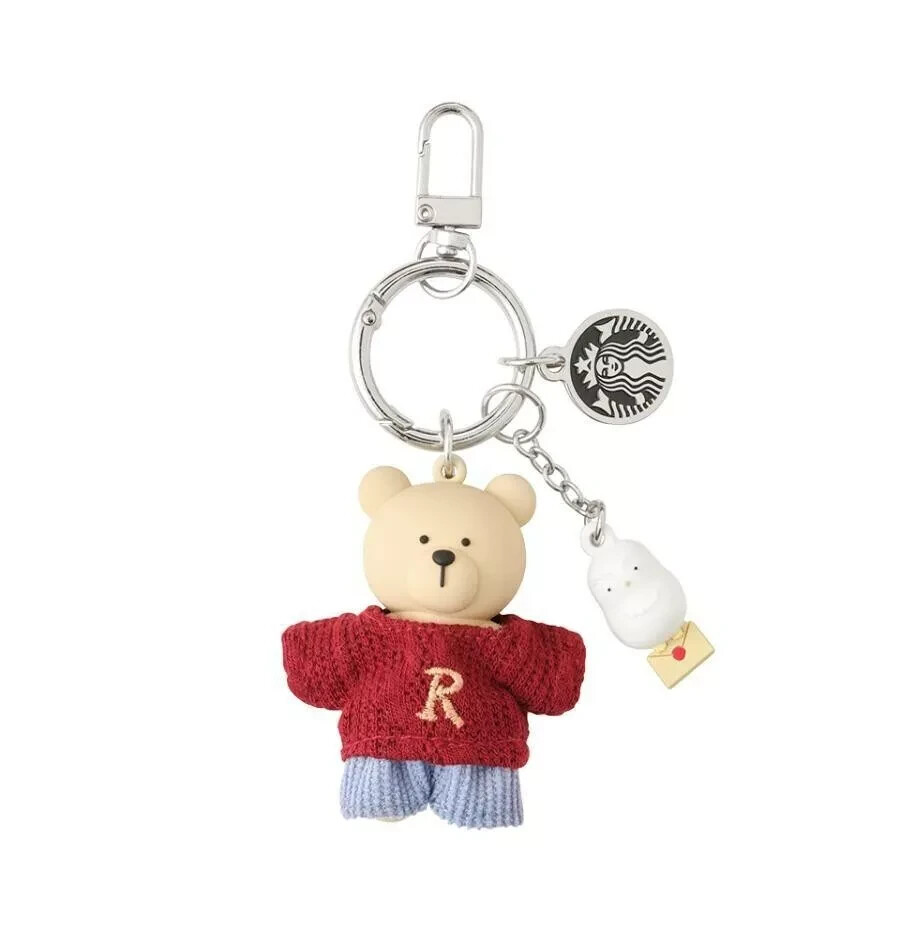 Starbucks Bearista Bear Key Chain Korea 2025 New Year