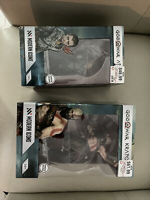 God of War Ragnarok Kratos + Atreus Statue Figure Set Official Sony Modern  Icons