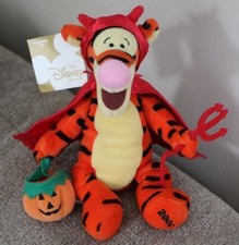 Disney Winnie the Pooh 9" Tigger Halloween Devil Bean Bag Plush Stuffed Animal