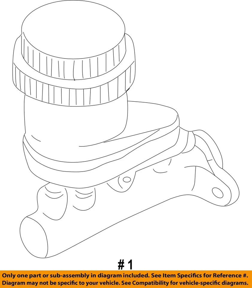 Used Brake Master Cylinder fits: 2002 Mitsubishi Eclipse w/o ABS Grade A - Image 4 of 4