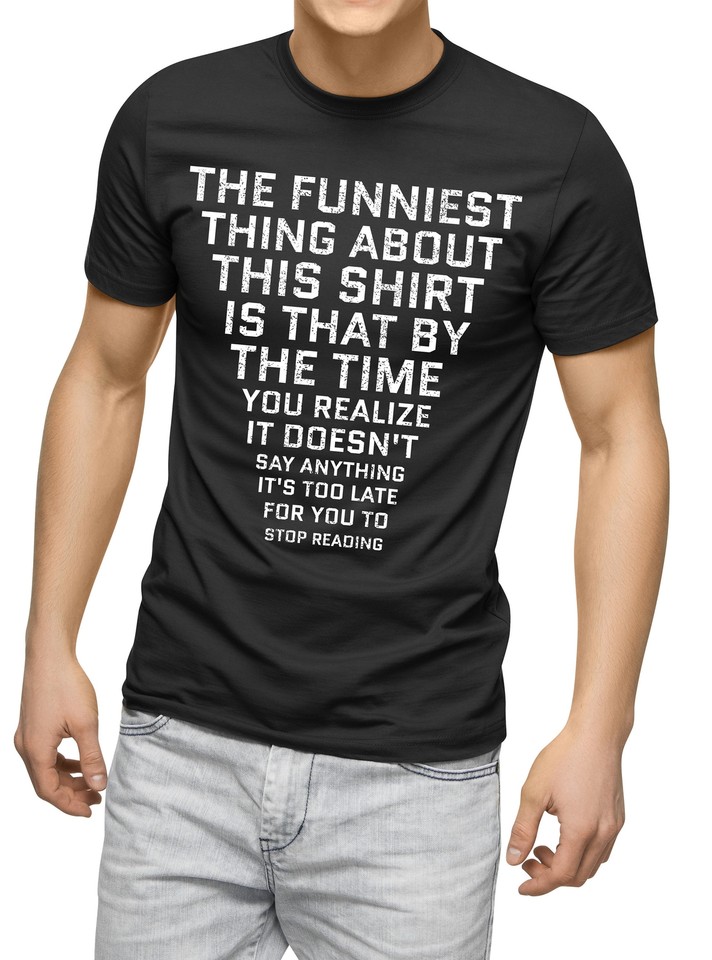Mens Humorous Graphic T-Shirt Joke Sarcastic Graphic Novelty Funny T ...