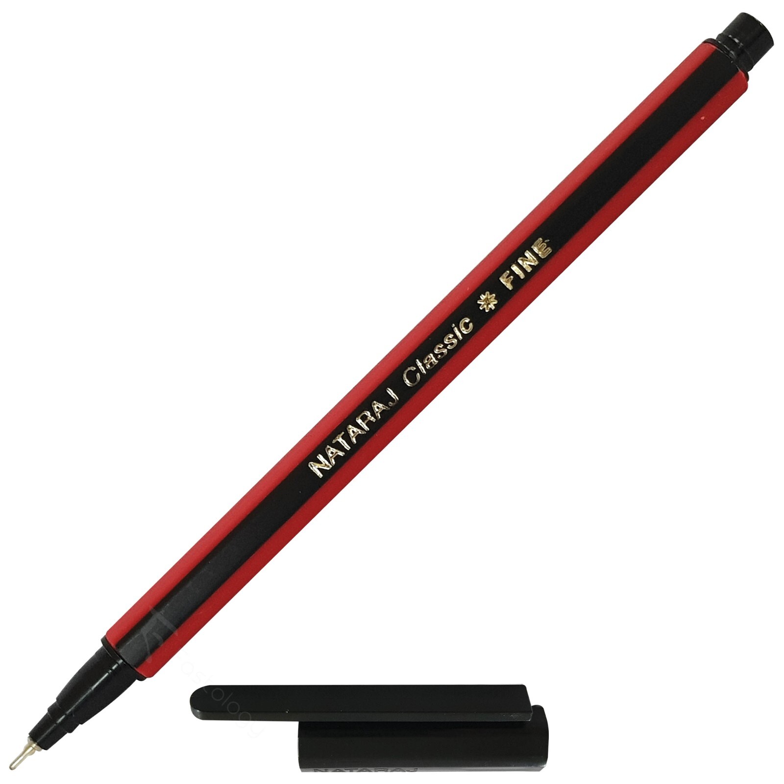 BLACK BLUE Ballpoint Pens 0.7mm Fine Point NATARAJ Klassy Ball Pen