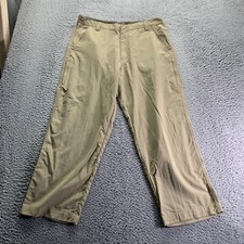 Rei Outdoor Pants Mens 36x30 Beige Nylon Relaxed Fit UPF 40