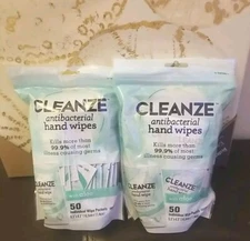 2 X Antibacterial Hand Sanitizing Individual Hand Wipe Packets,total 100 PC 