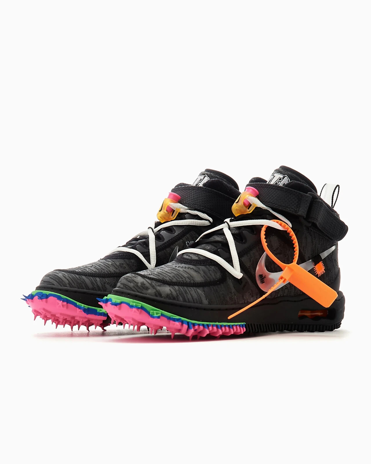 OFF WHITE X NIKE Nike x Air Force 1 Mid Off White scarpe uomo bambino DO6290 001 sneaker 35 5 36