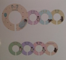 Closet dividers UNISEX Baby Clothing Dividers MULTICOLORED 0 MONTHS THRU TODDLER