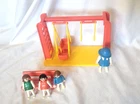 Vintage Playmobil Swing Set #3552 Playground W/ Children 1983