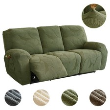 1/2/3 Seater Recliner Sofa Cover Stretch Non-Slip Couch Protector With Armrest