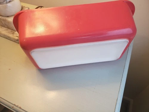 Vintage Pyrex 1.5 Qt Ovenware Loaf Pan Baking Dish 213 Flamingo Pink