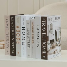8 PCS Faux Decorative Book Set Modern Fashion Coffee Table Living Room Decor