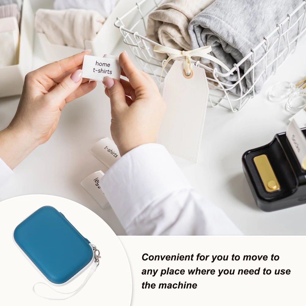 Blue Protective Case for Label Maker Machine & Printer  